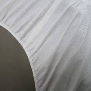 Fitted waterproof mattress protector